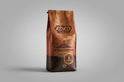 mache mir ein bild von einem 1 kilo bag koko napoli kaffee